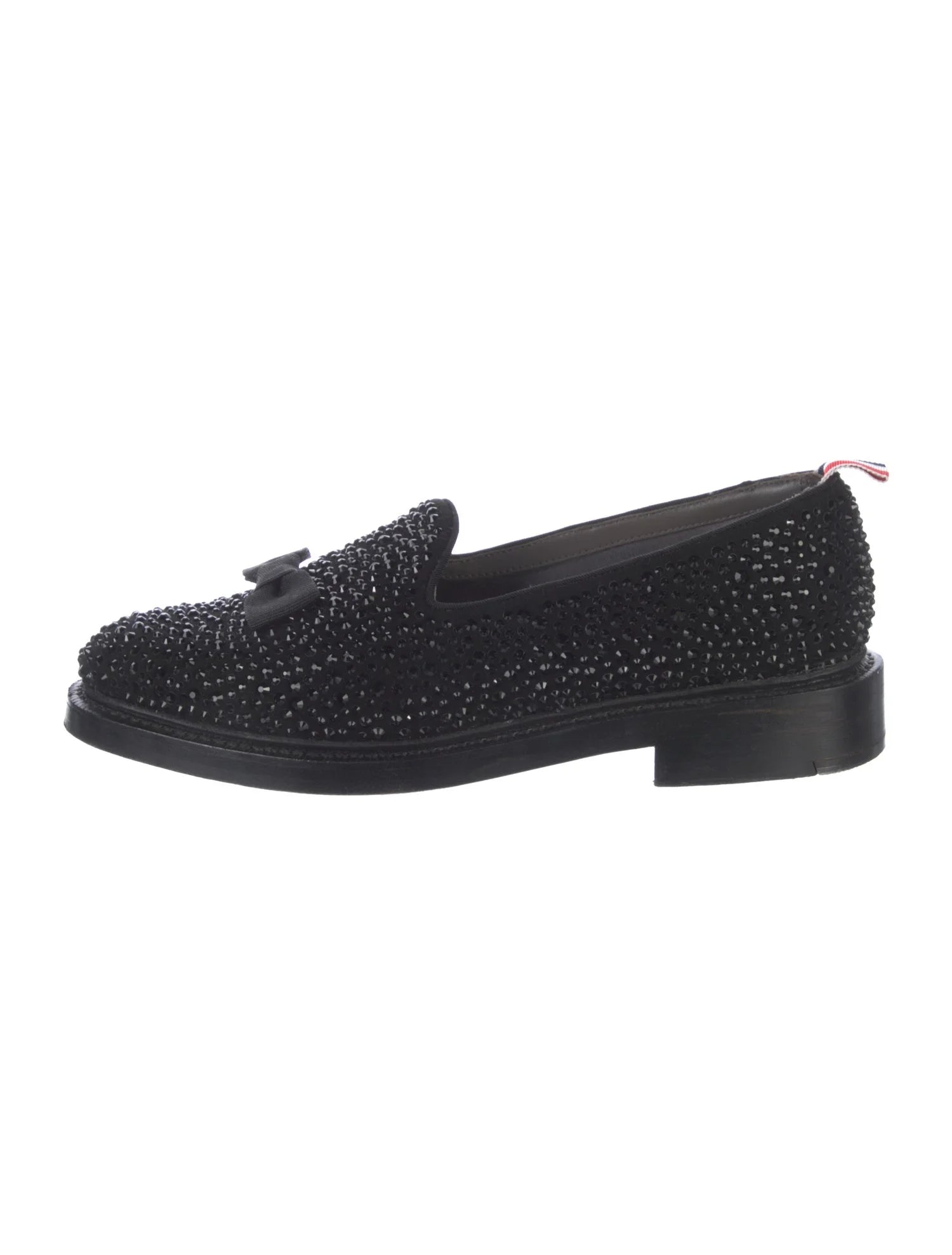 Thom Browne Crystal Bow Loafers