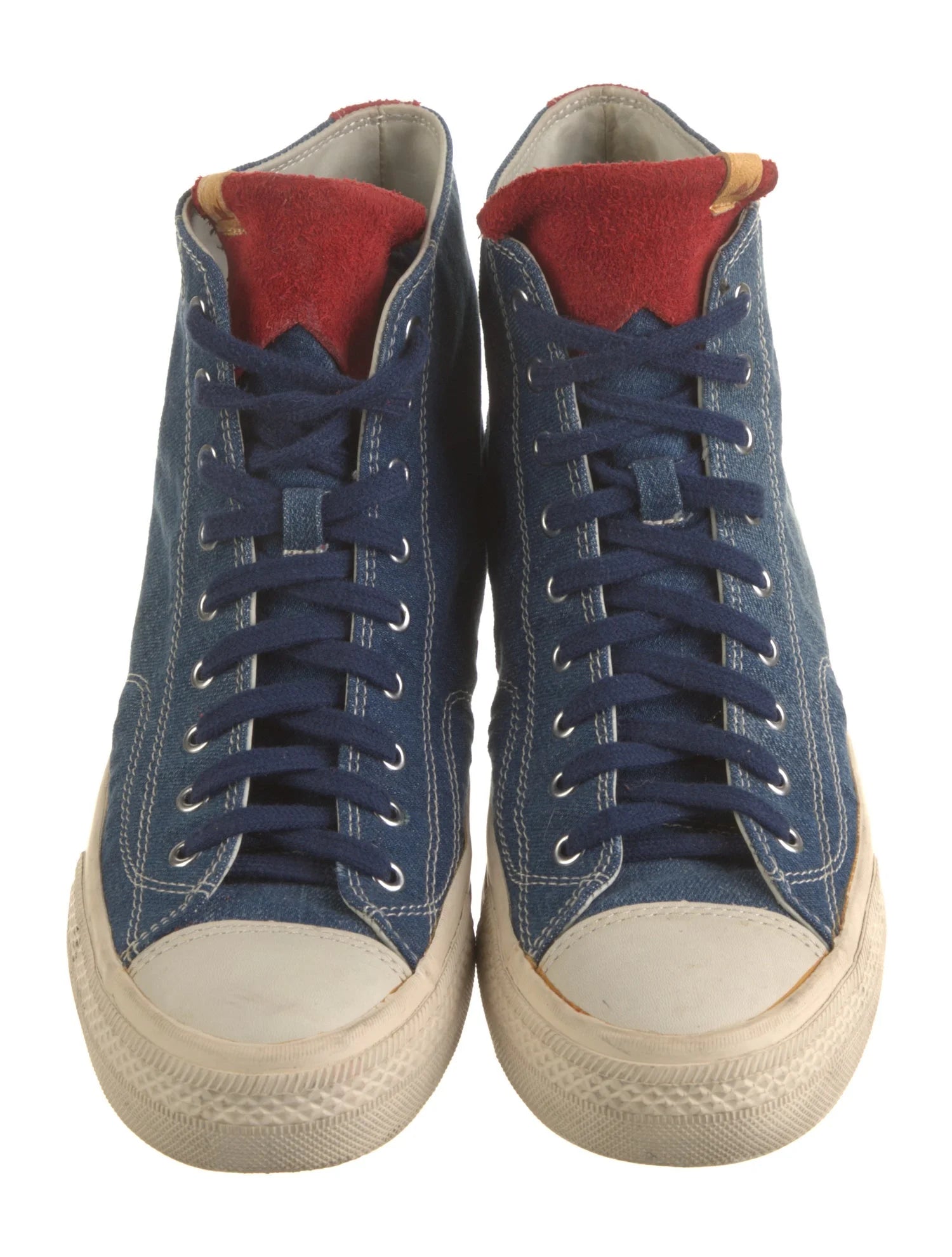 Visvim Hightop Denim Laceup Sneakers