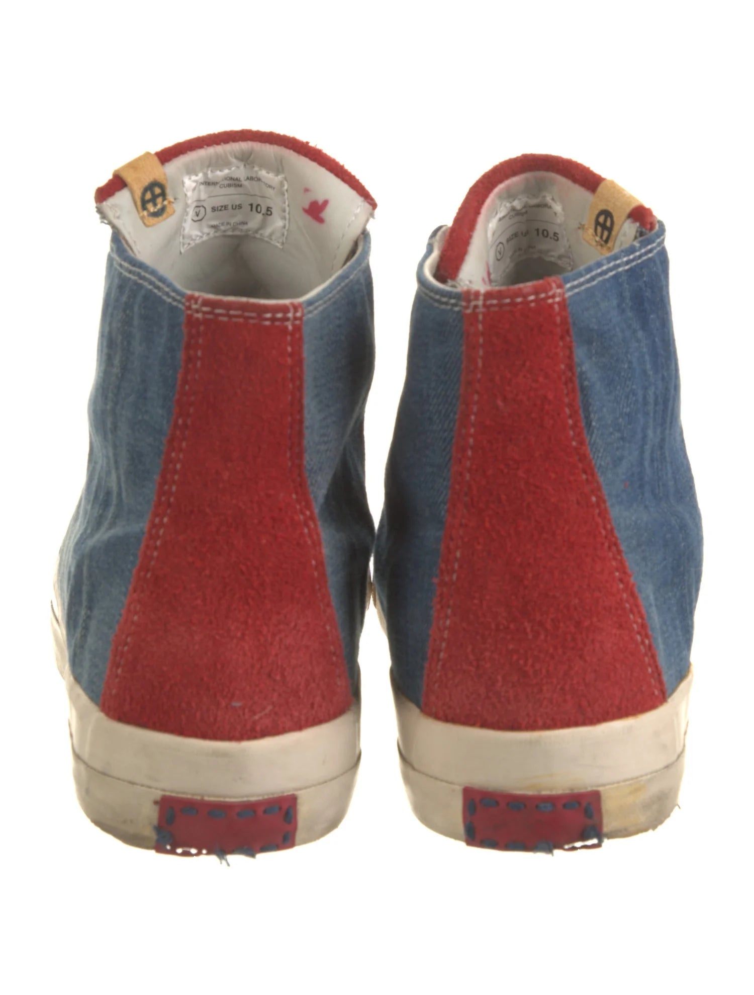 Visvim Hightop Denim Laceup Sneakers