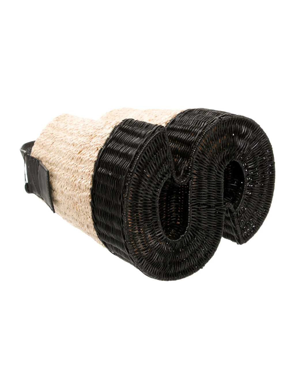 Sacai "S" Raffia Bucket Bag