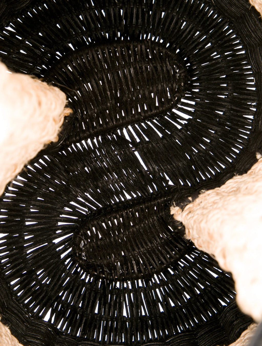 Sacai "S" Raffia Bucket Bag