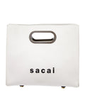 Sacai Leather Top Handle Bag