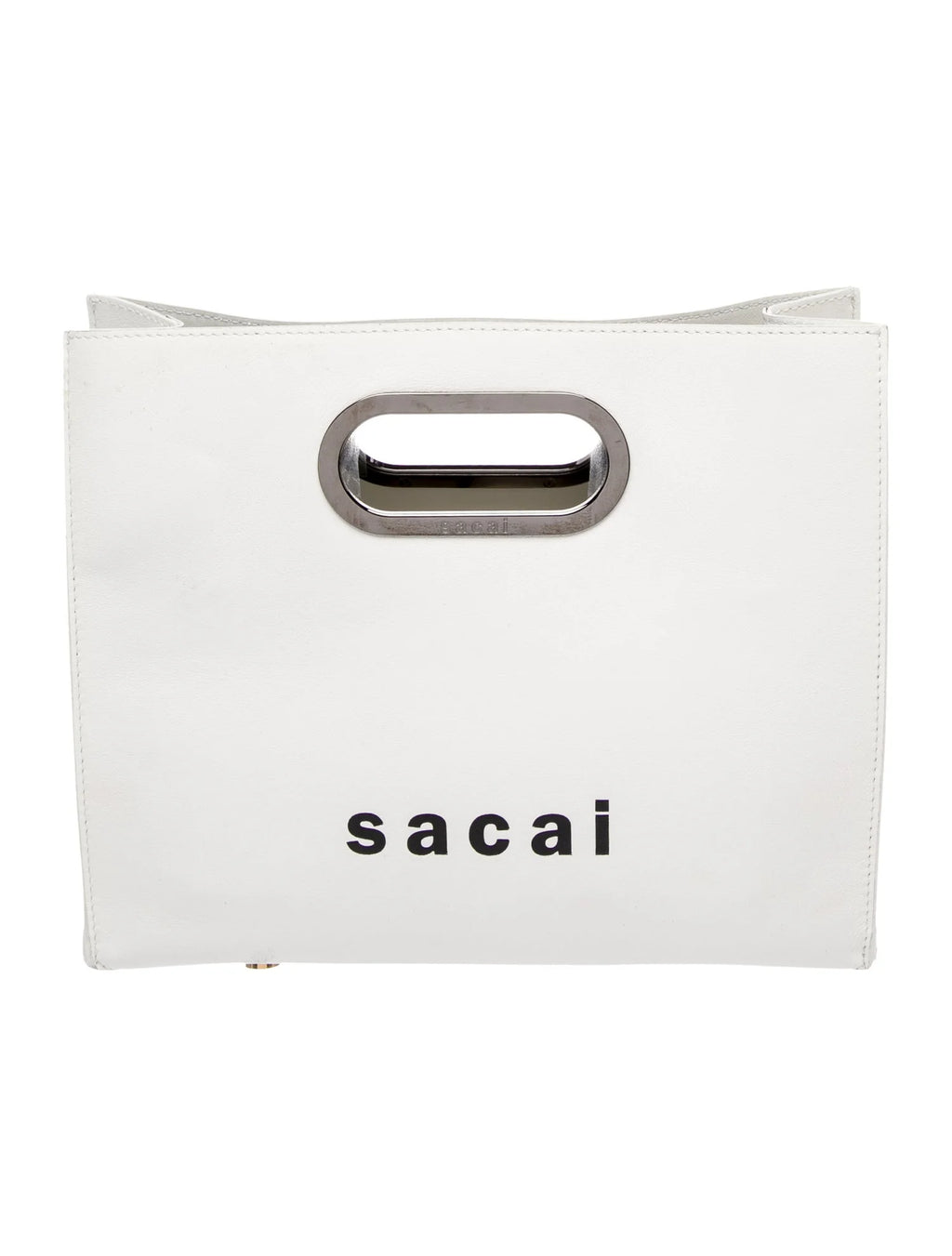 Sacai Leather Top Handle Bag